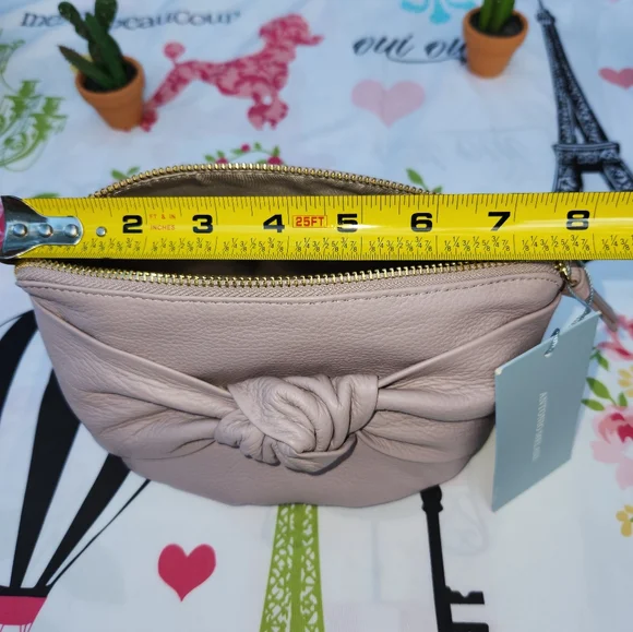 Antonio Melani Lavender Pebble Leather Clutch 8"W × 6"D NWT - Picture 10 of 12